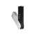 Ledger Nano X хардуерен портфейл за криптовалути, черен и сребърен, страничен изглед, показващ екрана