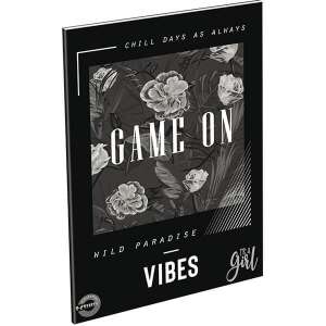 T-Creatív It's a Girl kockás füzet virágmintával, GAME ON - T-Creativ