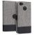 kwmobile ZTE Blade A6 Grey Textile Wallet Case Back View