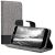 kwmobile ZTE Blade A6 Grey Textile Wallet Case with Stand Feature