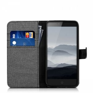 KWmobile ZTE Blade V7 wallet case with phone and cards - Phone Case