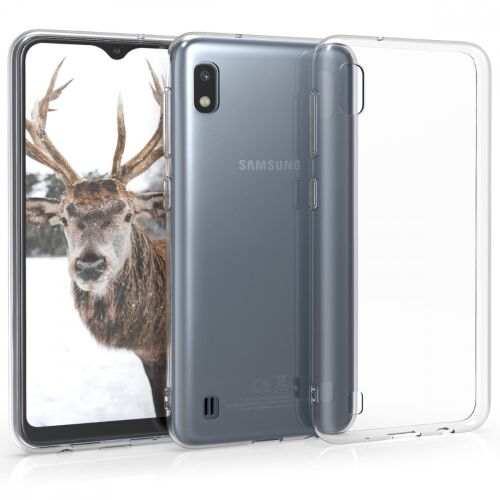 kwmobile Samsung Galaxy A10 clear case on phone