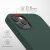 kwmobile iPhone 12 Pro Max dark green silicone case, camera protection