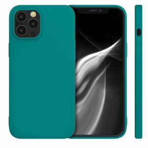 kwmobile iPhone 12 Pro Max Dark Green Silicone Cover - Side and Back Protection - Nonbrand Phone Case