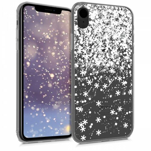 kwmobile iPhone XR hópehely mintás tok telefonon 