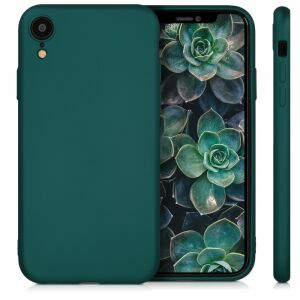 kwmobile Dark Green Silicone Case for iPhone XR - Nonbrand Phone Case