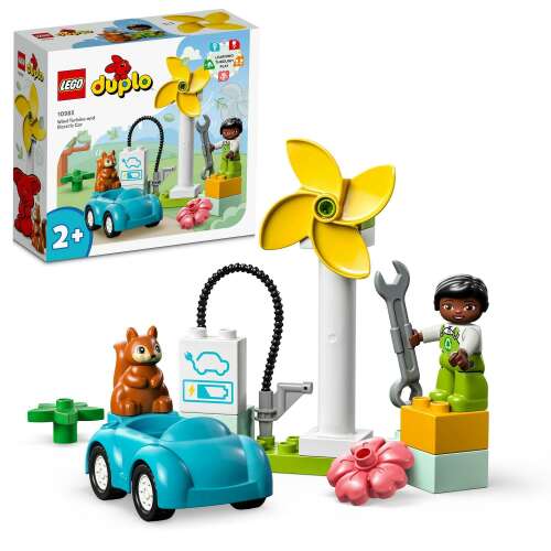 LEGO® DUPLO® Town Veterná turbína a elektrické auto 10985