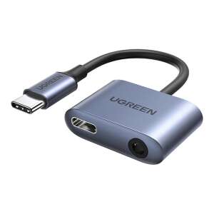 UGREEN USB-C auf 3,5 mm Audioadapter, grau - USB-Konverter