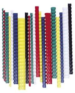 Fellowes 10 mm-es műanyag spirálok, 41-55 laphoz, fekete, 100 db-os csomag - Fellowes