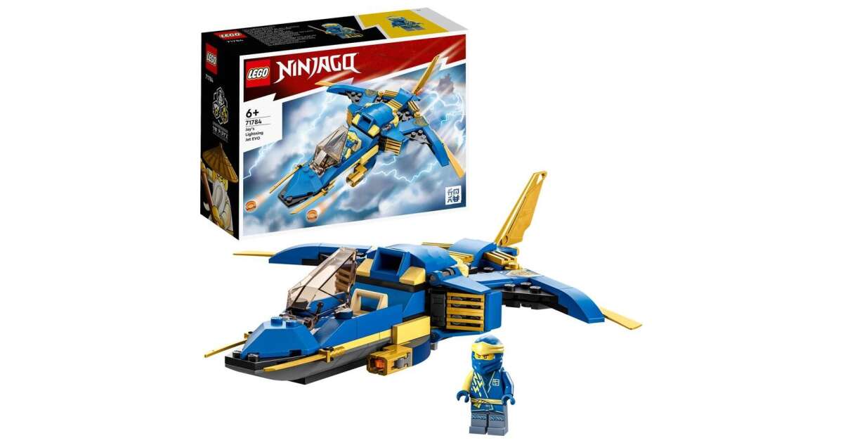 LEGO NINJAGO AVIONUL CU REACTIE FULGER EVO AL LUI JAY 71784