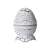 Dinosaur egg night light projector with white noise and built-in speaker, white color