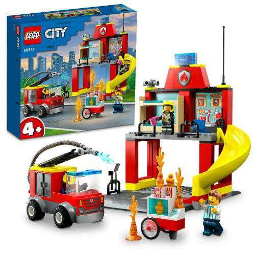 LEGO® City Fire Tűzoltóállomás és tűzoltóautó 60375