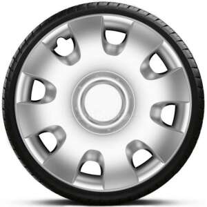 13 colos Radius dísztárcsa garnitúra, 4 darab, ezüst, autóhoz - Dísztárcsa