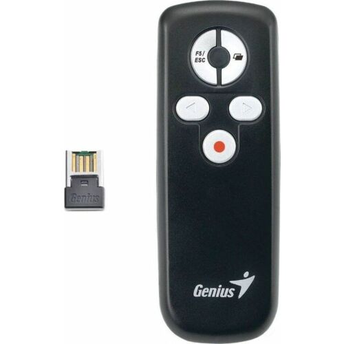 Безжично дистанционно за презентации Genius Media Pointer 100 с лазерен показалец