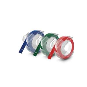 DYMO Beschriftungsmaschinenband, 9 mm x 3 m, DYMO "3D", blau 31559494 Etikettiermaschinen und -bänder