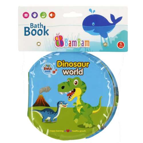 BamBam Dinosaur World Bath Book, a fun and educational bath toy for babies and toddlers
