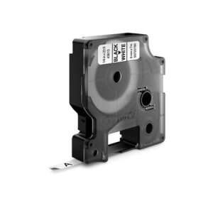 Casetă de etichete DYMO D1, 6 mm x 7 m, negru pe alb - Dymo