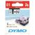 Касета с лента за етикети DYMO D1 6mm x 7m Черно на бяло