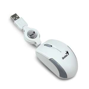 Genius MicroTraveler V2 white USB wired optical mouse - Mouse
