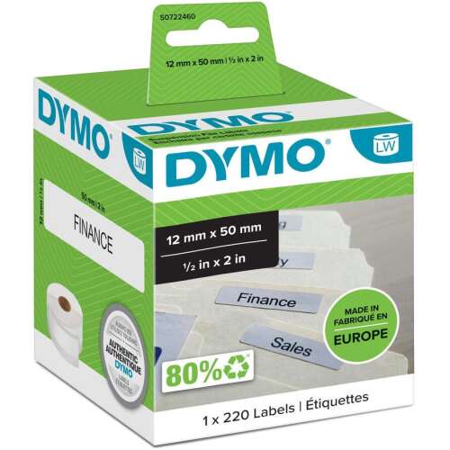 DYMO Label for LW printer, 12x50 mm, 220 labels, DYMO
