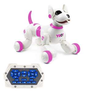 Beszélő, játszó, táncoló, éneklő távirányítós robot kutya - távirányítóval vezérelhető, rózsaszín (BBJ) 60297603 