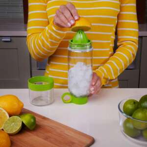 Praktikus 2in1 citrusfacsaró és kulacs - citromos, lime-os és narancsos víz készítéséhez - 750 ml (BBM) 58490625 Gyümölcscentrifugák és préselők