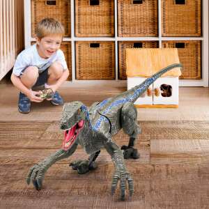 Velociraptor távirányítós játék dínó élethű hanghatásokkal - 45 cm (BBJ) 58492954 Interaktív gyerek játékok