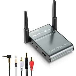 HiGi® X600 – Bluetooth V5.0-Empfängereinheit, Metallgehäuse – 50 m Reichweite, Jack 3,5-Ausgang, integriertes Mikrofon, 30 Stunden Akkulaufzeit 58496960 - Bluetooth-Adapter