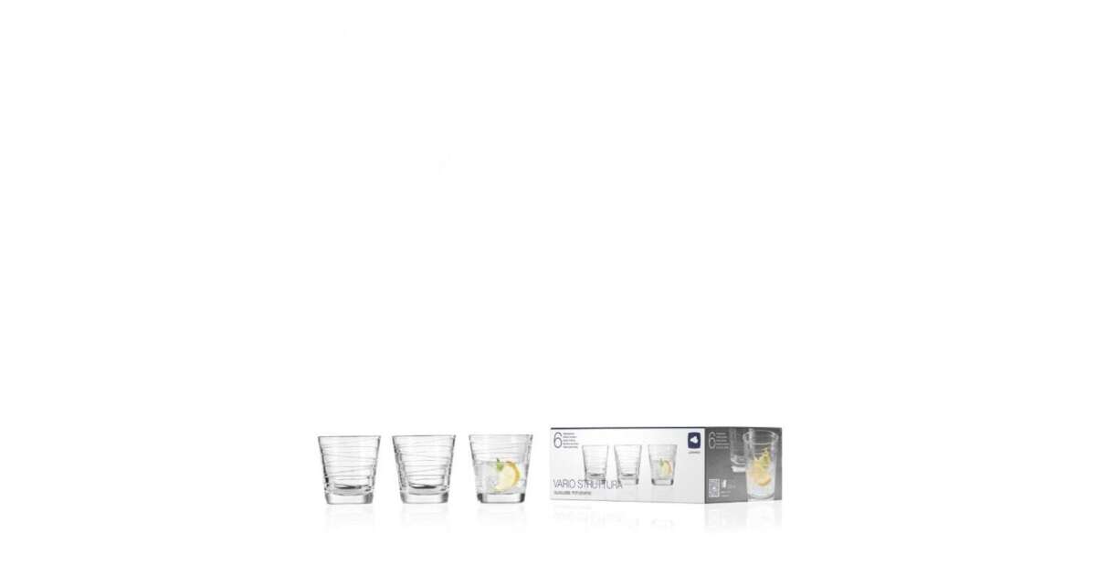 Leonardo Trinkglas Vario Struttura 250 ml, 6 Stück, Grau