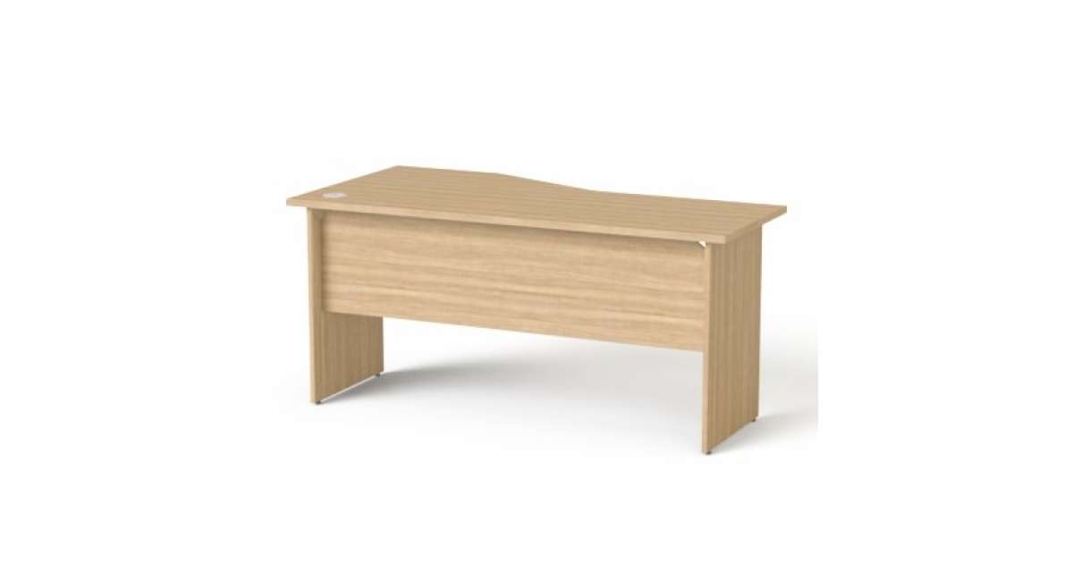 lyse hugge vokse op MAYAH Writing table, curved, right, with top leg, 160x80 cm, MAYAH  &quot;Freedom SV-23&quot;, ash | Pepita.com