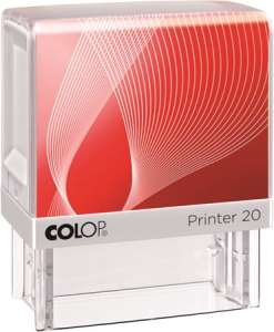 COLOP Bélyegző, COLOP "Printer IQ 20" fehér ház - fekete párnával 31559896 