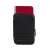 RIVACASE Tok 2.5 inch HDD Case, black, with red zipper, closed, front view, with a red external hard drive inside