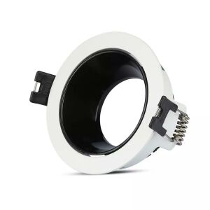 V-TAC GU10 LED Spotlámpa Keret - Fehér/Fekete 136482620 - V-TAC