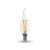 V-TAC 4W E14 meleg fehér filament C35 LED gyertyaláng égő
