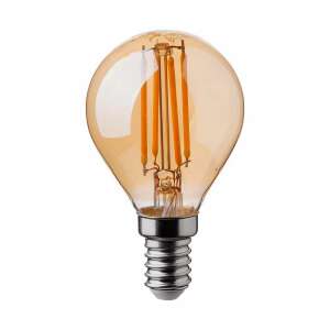 V-TAC 4W borostyán E14 filament P45 LED kisgömb égő, 2200K - SKU 214499 79077765 