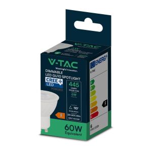 V-TAC 6W Dimmelhető GU10 LED Spot Izzó Csomagolásban - V-TAC
