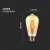 V-TAC 8W ST64 borostyán burkolatú filament LED izzó, méretek: 64mm átmérő, 143mm magasság