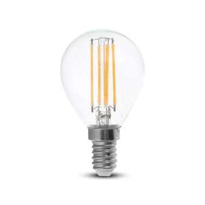 V-TAC 4W E14 átlátszó filament LED izzó - V-TAC