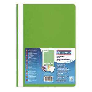 DONAU A4 PP folder, light green, 120/180 micron, 200 sheets capacity - File folder