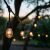 V-TAC E27 outdoor string lights in garden setting