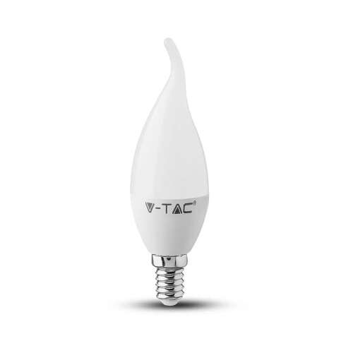 V-TAC 4W E14 természetes fehér LED gyertyaláng égő 