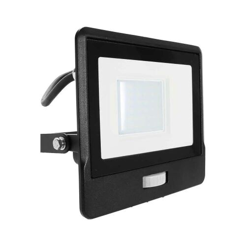 V-TAC 30W Reflektor LED z czujnikiem ruchu PIR, widok pod kątem