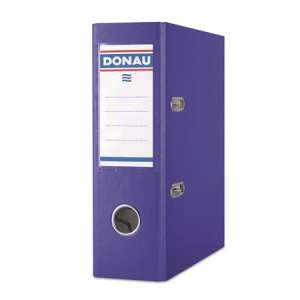 DONAU Master A5 ring binder, blue, 75mm, PP cover, cardboard inside - File folder