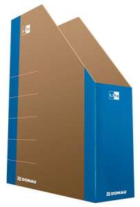 DONAU Life 80mm cardboard magazine file, blue - Magazine file