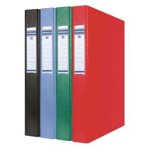 DONAU ring binder, 4 rings, A4, black, green, blue, red - File folder