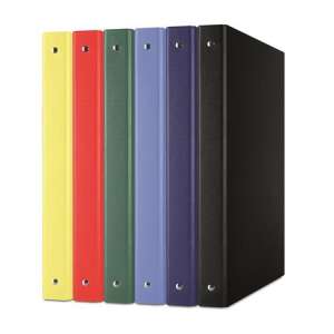 DONAU 4-ring binder, A4 size, black, 6 colors - File folder
