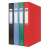 DONAU Ring Binder, 4 pack, black, blue, green, red, A4 size, 2 rings, PP/cardboard cover