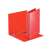DONAU red ring binder, A4 size, 35mm spine, open to show rings