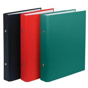 DONAU ring binder, black, red, green, A5 size, 2 rings, 30mm spine - File folder
