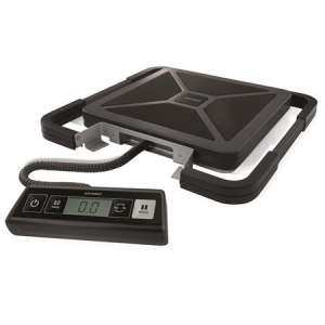 DYMO S50 szállítmányozási mérleg USB-vel, 50 kg teherbírással, ferde nézet - Konyhai eszköz